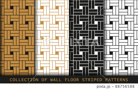 Vector set of tiled seamless patterns. Collection of floor wall textures Vector set of tiled seamless patterns. Collection of floor wall textures 88756588