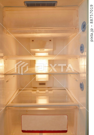 empty refrigerator after cleaning and prepare to contain food 88757019