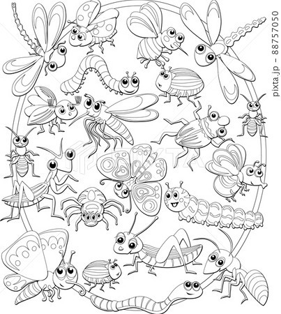 bug cartoon coloring pages