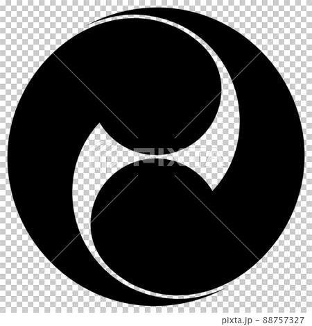 家紋です。二つ巴といいます。 88757327