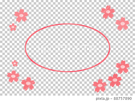 Cherry blossom frame oval 3 Cherry blossom frame oval 3 88757890