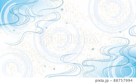 波 水 清涼感ある背景イラスト 波 水 清涼感ある背景イラスト 88757994