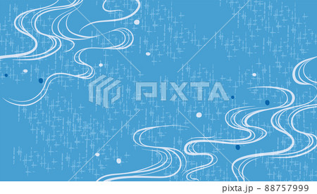 波 水 清涼感ある背景イラスト 88757999