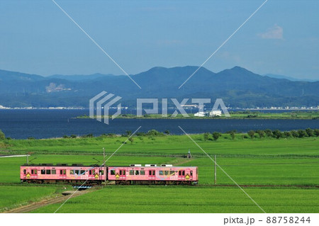 一畑電車・田園風景 88758244
