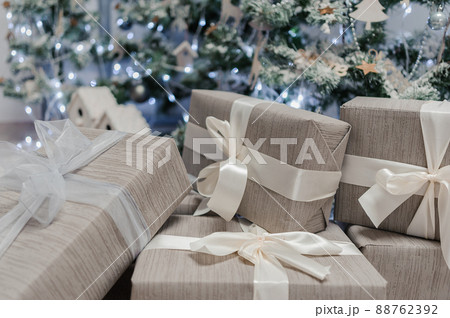 Christmas xmas and New Year holidays gifts decoration 88762392