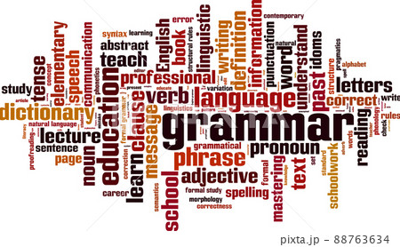 Grammar word cloud Grammar word cloud 88763634