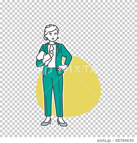 女性管理職のイメージイラスト 88764630