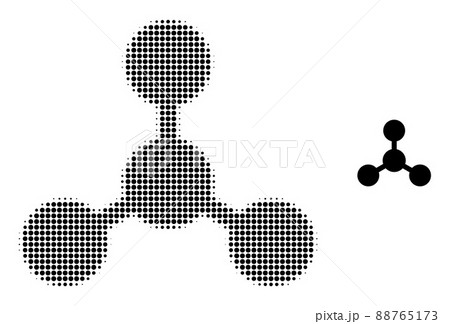 Halftone Dotted Links Icon Halftone Dotted Links Icon 88765173