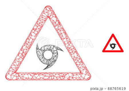 Linear Mesh Tornado Warning Icon 88765619