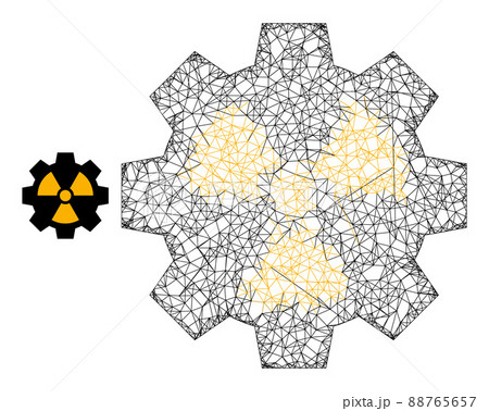 Network Mesh Radioactive Industry Icon Network Mesh Radioactive Industry Icon 88765657