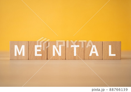 メンタルのイメージ｜「MENTAL」と書かれた積み木 88766139