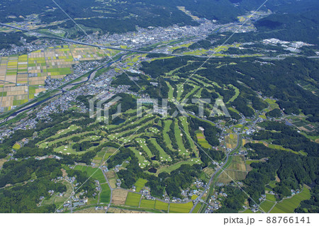 ゴルフ場・コース・空撮 ゴルフ場・コース・空撮 88766141