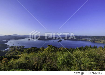 《佐賀県 いろは展望台》 いろは展望所からのいろは島風景 《佐賀県 いろは展望台》 いろは展望所からのいろは島風景 88766917