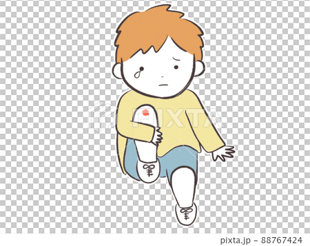 Boy injured and crying ① 88767424