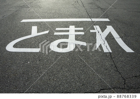 道路標示【とまれ】 88768339