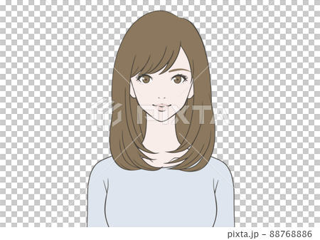 一個年輕的女人帶著微笑 88768886