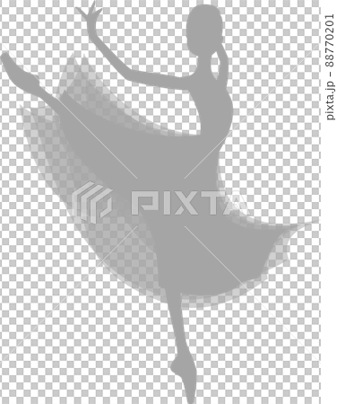 Gray silhouette ballerina amore Gray silhouette ballerina amore 88770201
