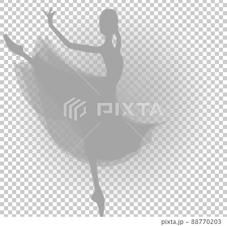 Gray silhouette ballerina amore Gray silhouette ballerina amore 88770203
