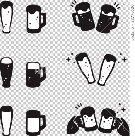 夏季啤酒圖標象形圖符號標記象形圖業務食品和飲料簡單插圖集 夏季啤酒圖標象形圖符號標記象形圖業務食品和飲料簡單插圖集 88770520