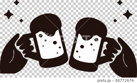 夏季啤酒圖標剪影切割圖片陰影圖片標記符號簡單黑色單色插圖 夏季啤酒圖標剪影切割圖片陰影圖片標記符號簡單黑色單色插圖 88772674