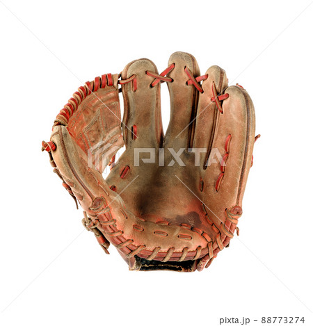 baseball glove over white baseball glove over white 88773274