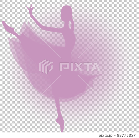 Ballerina Amore with a lilac silhouette Ballerina Amore with a lilac silhouette 88773857