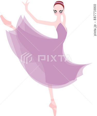 薄紫色の衣装のバレリーナ　アモーレ 88773860