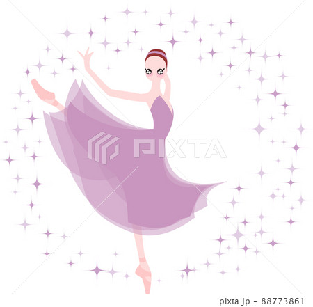 薄紫色の衣装のバレリーナ　アモーレ 88773861