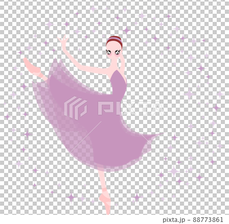 薄紫色の衣装のバレリーナ　アモーレ 88773861