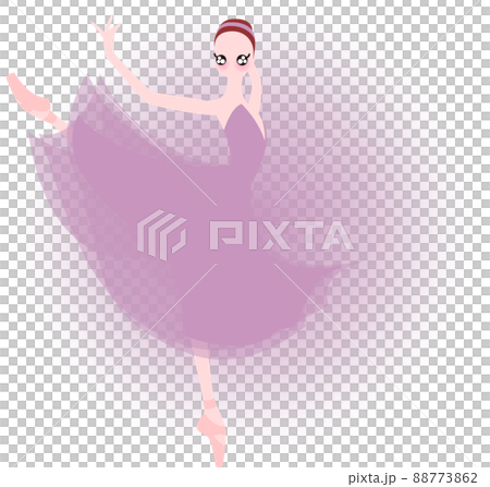 薄紫色の衣装のバレリーナ アモーレ 薄紫色の衣装のバレリーナ アモーレ 88773862