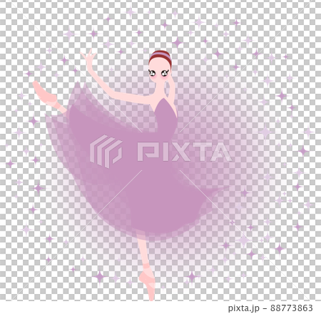 Ballerina Amore in a lilac costume Ballerina Amore in a lilac costume 88773863