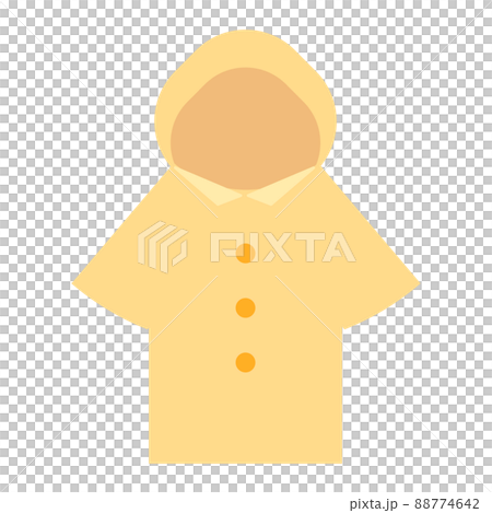 簡單可愛的雨衣插畫 簡單可愛的雨衣插畫 88774642