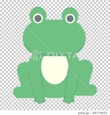 簡單可愛的青蛙插畫 88774652