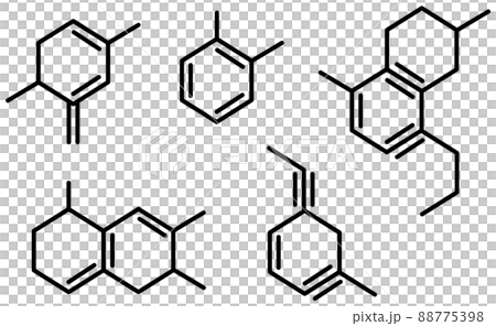 Illustration of chemical formula expressing cell junction 88775398