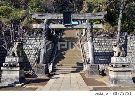 品川神社の双龍鳥居 88775751