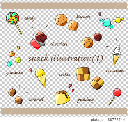 手繪插圖集的糖果 手繪插圖集的糖果 88777744