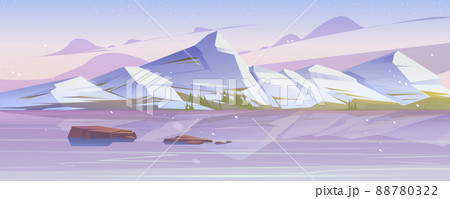 Winter mountains scenery landscape, nature view Winter mountains scenery landscape, nature view 88780322