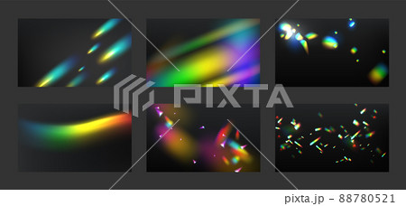 Rainbow lens flare, light leaks effects 88780521
