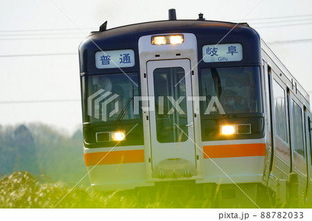 可児駅付近を走るJR太多線 88782033