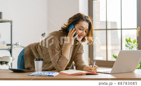 woman working in the office woman working in the office 88783085