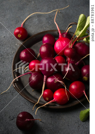 radish on tray radish on tray 88783961
