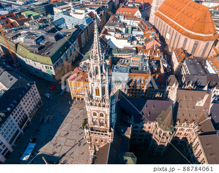 Munich aerial panoramic architecture, Bavaria, Germany. Munich aerial panoramic architecture, Bavaria, Germany. 88784061