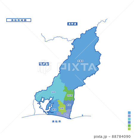 浜松市行政区・浜松市地図 雨の日カラーで色分けしてみた 浜松市行政区・浜松市地図 雨の日カラーで色分けしてみた 88784090