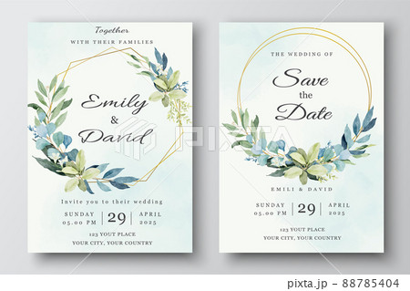Greenery Wedding Invitation Templates Greenery Wedding Invitation Templates 88785404