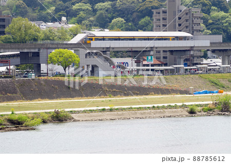 広島市内を走るアストラムラインの景色 広島市内を走るアストラムラインの景色 88785612