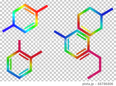 細胞の結合を表現した図のイラスト 88786806