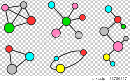 Illustration of a diagram representing cell junctions 88786857