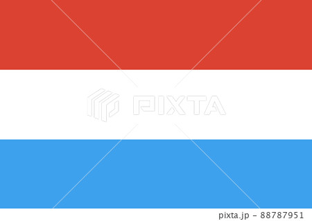 The red, white and blue flag of Luxembourg. The red, white and blue flag of Luxembourg. 88787951