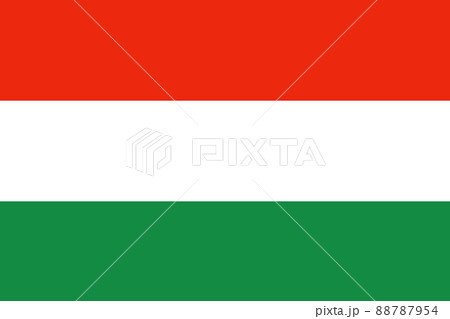 The red, white and green flag of Hungary. The red, white and green flag of Hungary. 88787954