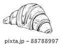 クロワッサンの線画 88788997